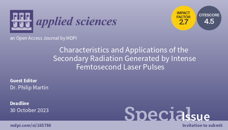 Optics and Lasers Applied Sciences tweet media