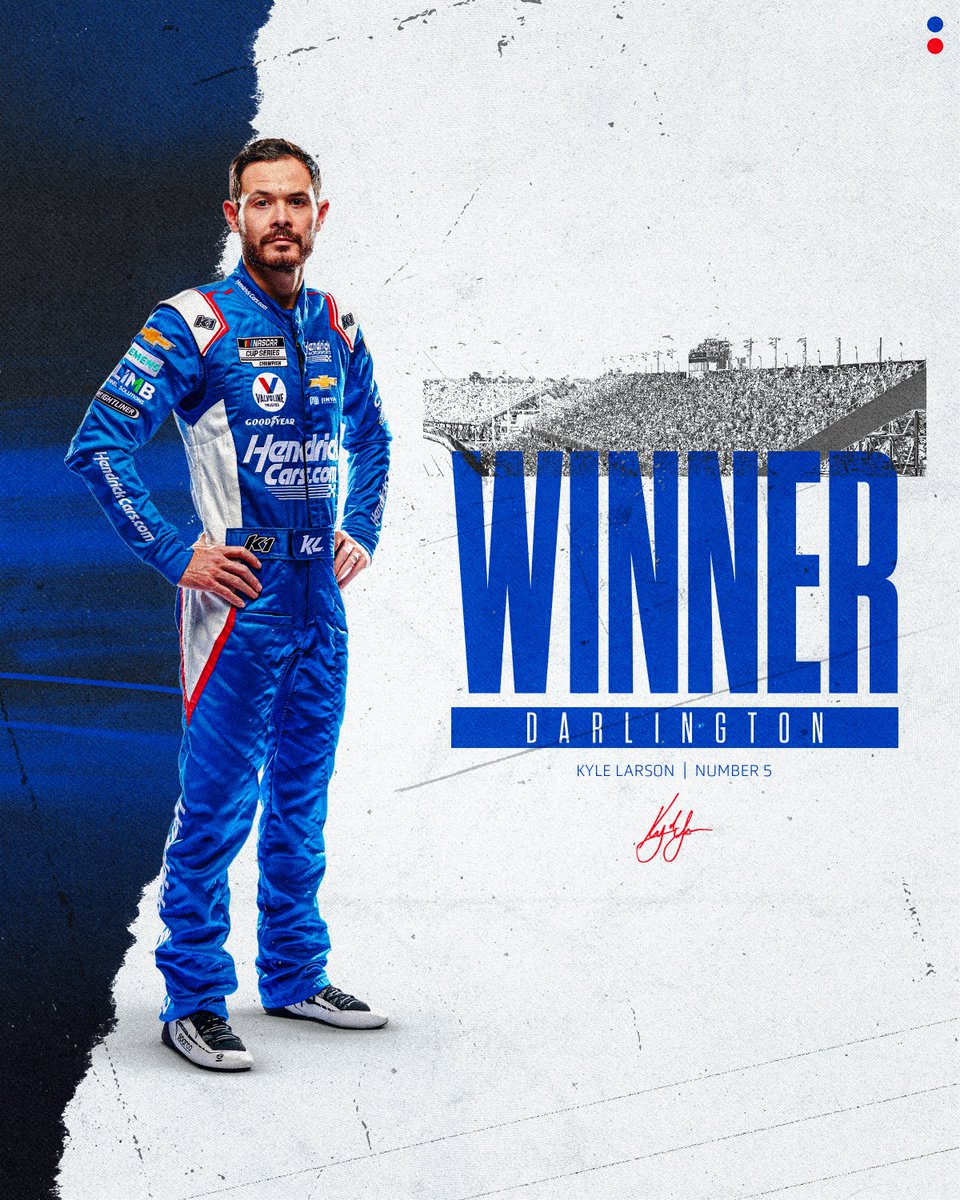 TeamHendrick's tweet photo. Darlington was tamed. https://t.co/FsFnfie8mn