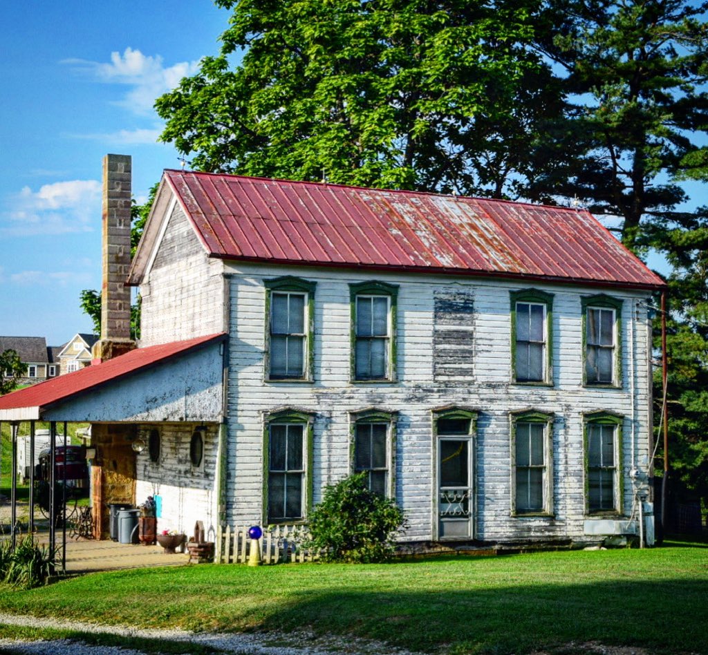 Ca. 1875 farmhouse near Littleton, WV.  #historicdesignconsulting #vernaculararchitecture #farmhouse #oldhouses #farmarchitecture #westvirginia #westvirginiaarchitecture