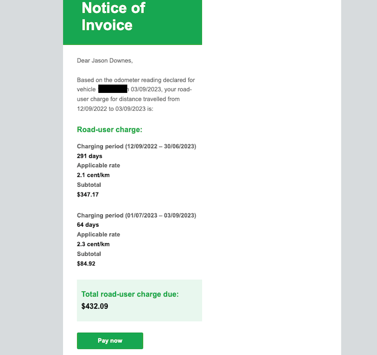 jasondownes's tweet photo. $1152.89 - OUTRAGED! The joys of owning a #PHEV in Victoria. $720 rego fee + $432 road user charge + petrol excise.  Double-taxed and a massive disincentive to EV ownership. Get your act together Victoria! @vicroads @victorian_government @environment_victoria @danielandrewsmp https://t.co/aYj45pSnhW