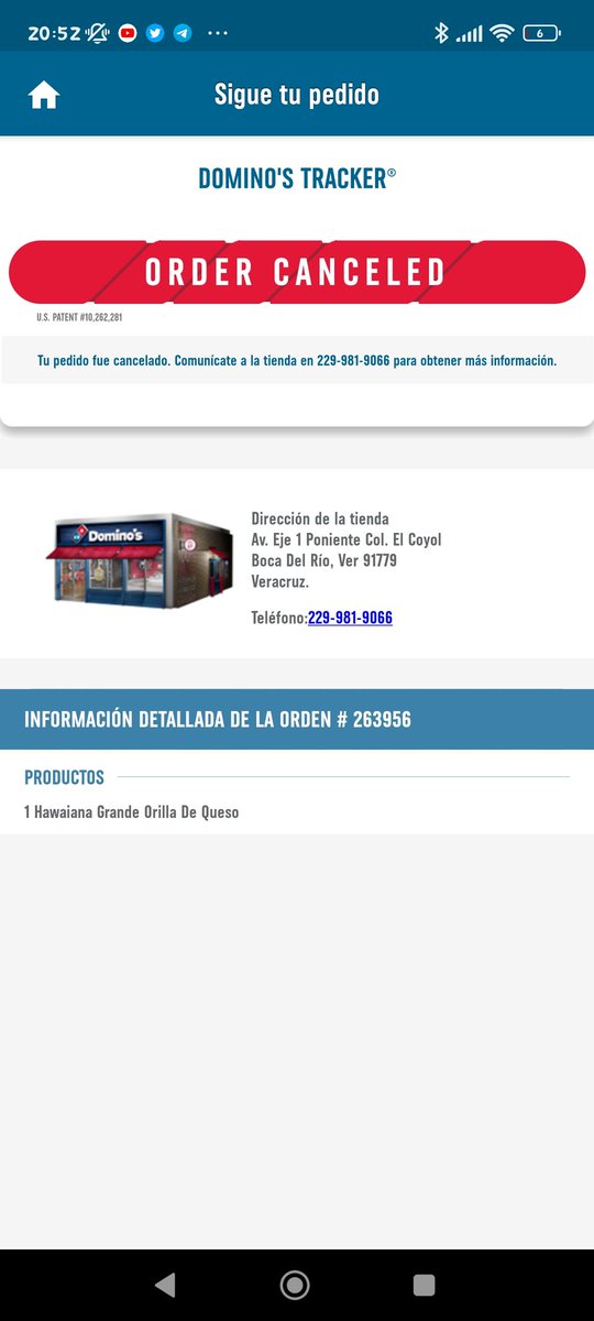 azul_a_morir's tweet photo. Excelente servicio @dominos 🤬🤬🤬🤬🤬🤬 https://t.co/1suLRKE7s3