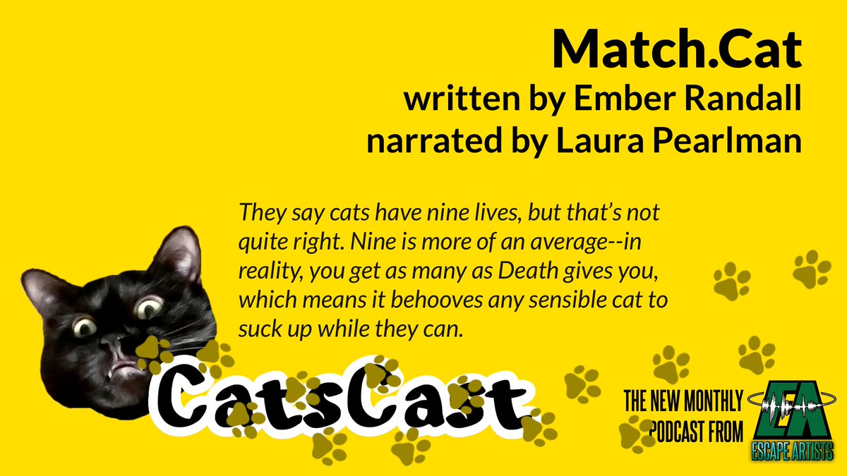 New CatsCast original episode! Match.Cat by <a href="/EmRandallWriter/">Ember Randall</a>, narrated by <a href="/laurasbadideas/">Laura Pearlman (@laurasbadideas.bsky.social)</a>, audio-produced by Wilson Fowlie.

patreon.com/posts/catscast…