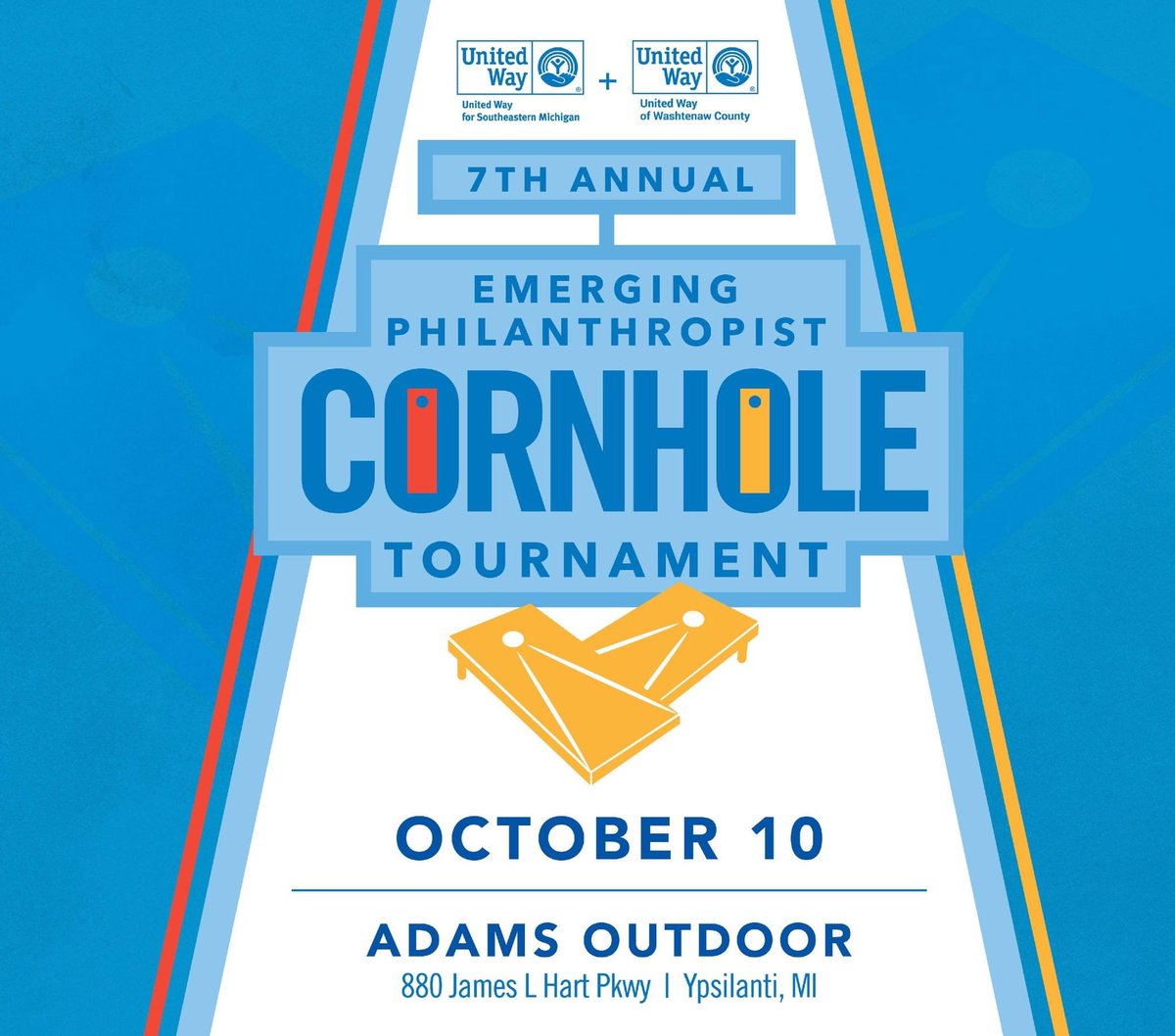 Emerging Philanthropists of Southeastern Michigan (@epuwsem) on Twitter photo SAVE THE DATE! Our Annual Cornhole Tournament Fundraiser is Tuesday, October 10th from 5pm to 8pm at <a href="/adamsoutdoor/">Adams Outdoor Adv.</a>. 🍻🌽
Registration opens Tuesday. SAVE THE DATE! Our Annual Cornhole Tournament Fundraiser is Tuesday, October 10th from 5pm to 8pm at <a href="/adamsoutdoor/">Adams Outdoor Adv.</a>. 🍻🌽
Registration opens Tuesday.