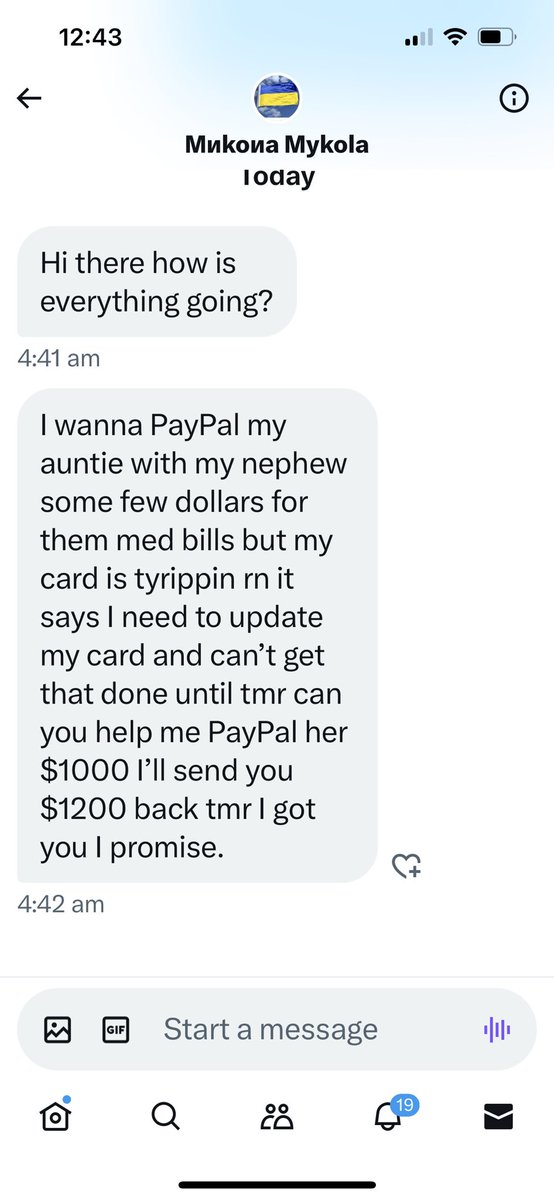 jasmina_fella's tweet image. 🚨Scam alert ‼️ 🚨 Meet ‘Mykola’ , a fake account pretending to be Ukrainian and trying to hit up supporters for money. 🔥🔥
🚨FFS, please never  ever donate to anyone via DMs ‼️

@ ko_mykola 
REPORT/ BLOCK/ REPOST 
#WarScam #NAFO