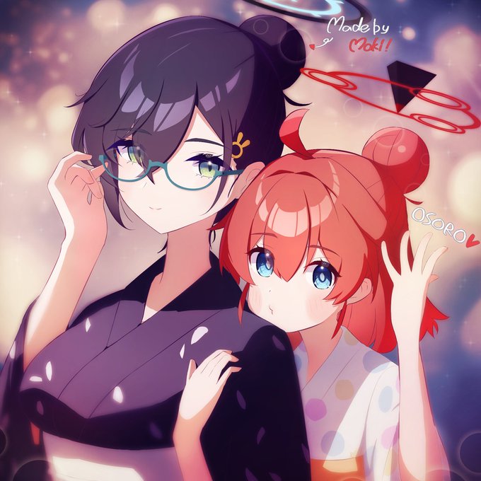 浴衣なチヒロとお団子職人、小塗マキ🍡
#ブルアカ 