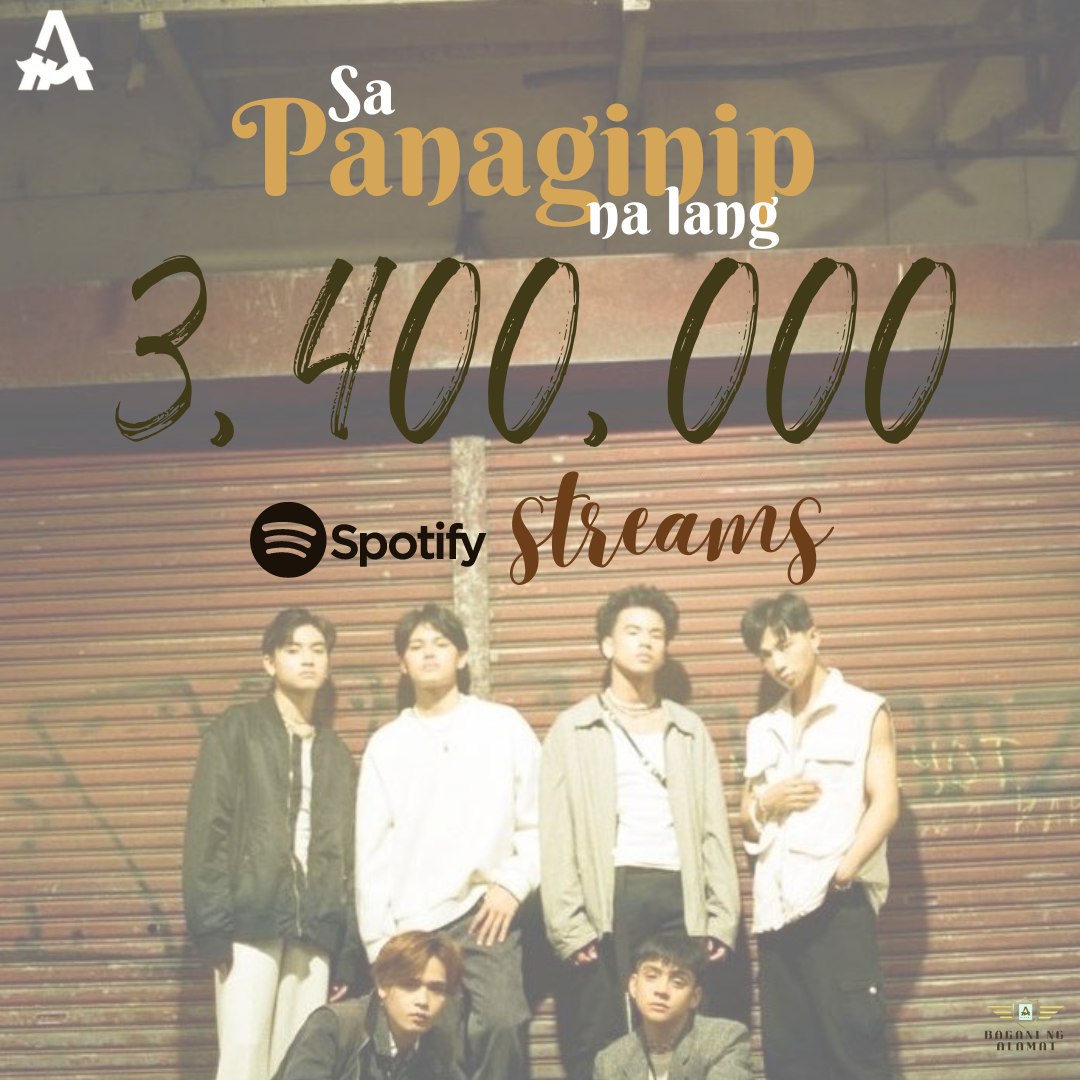 [ALAMAT Spotify Milestone]

'Sa Panaginip Na Lang' by ALAMAT has reached 3,400,000 streams on Spotify! 🤎

Thank you for your support, Magiliws!

#ALAMAT #ALAMATSPNL