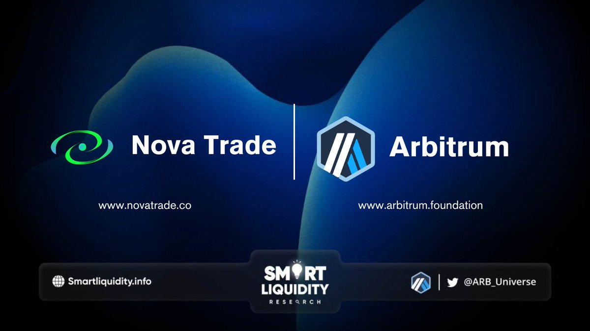 ARB_Universe's tweet photo. 💢 Cross-chain integration of @DNovaTrade with @Arbitrum One was successful

💢 #NovaTrade is building the next generation decentralized #cryptocurrency trading protocol, utilizing a decentralized network (Layer 2) to create decentralized spot and contract trading

🔽 VISIT
https://t.co/EXNbs3TJIs
#ARB_Universe