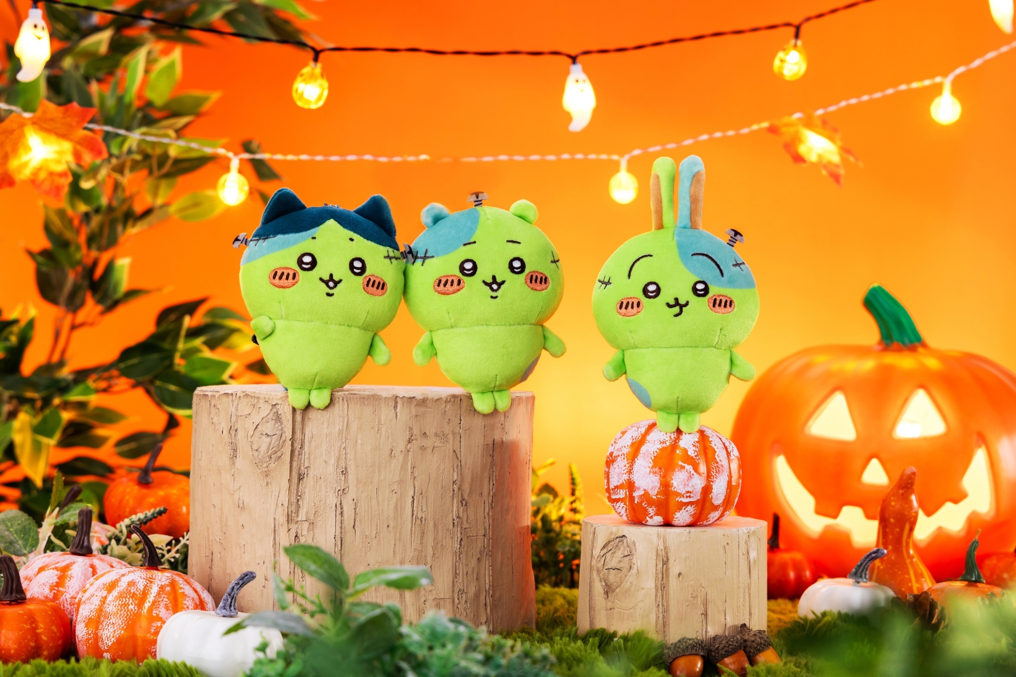 ちいかわ 仮装たのしい〜 ゾンビ うさぎ ハチワレ ハロウィン