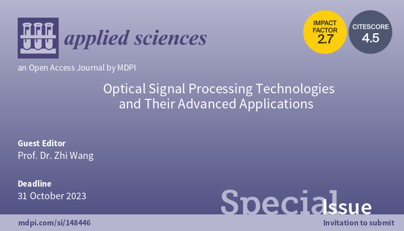 Optics and Lasers Applied Sciences tweet media
