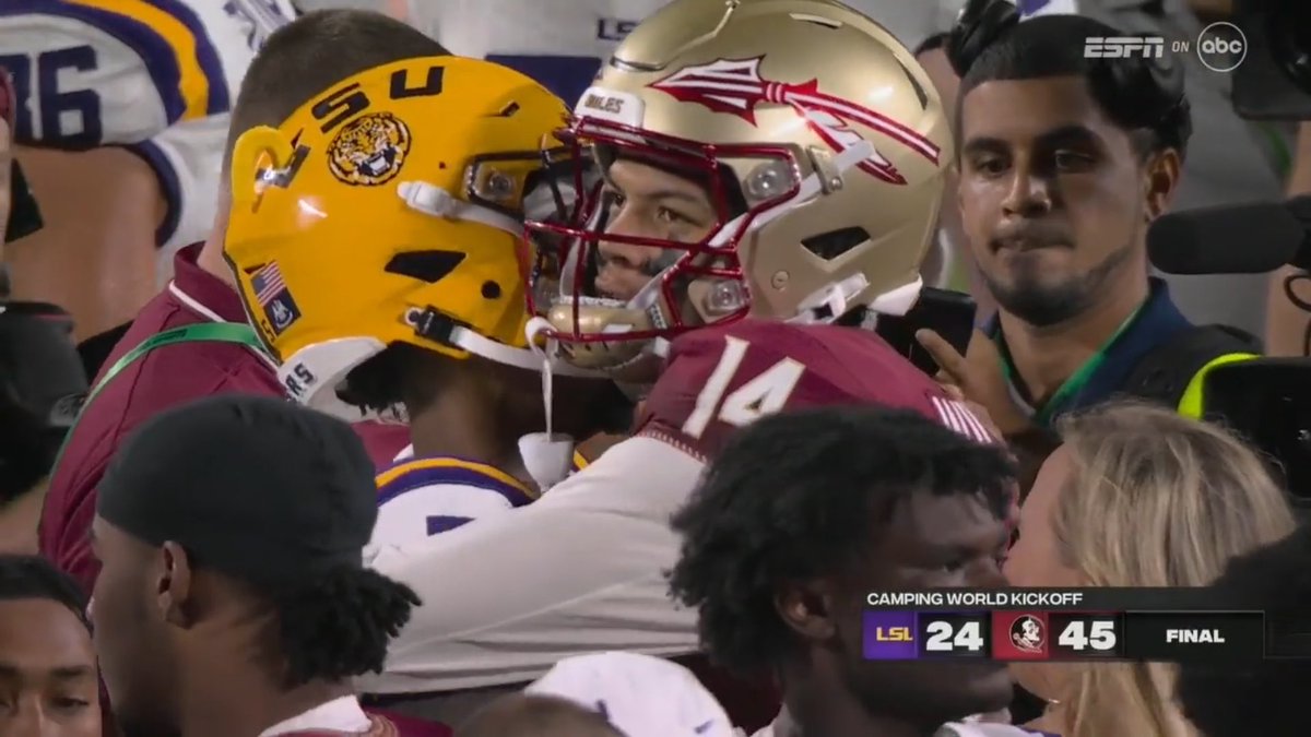 And THAT, WILL DO IT!!!!!!! 

TOTAL BEATDOWN BY THE NOLES!!!!!!! 

#LSUvsFSU #CampingWorldKickoff #NoleFamily #CollegeFootball #Sports