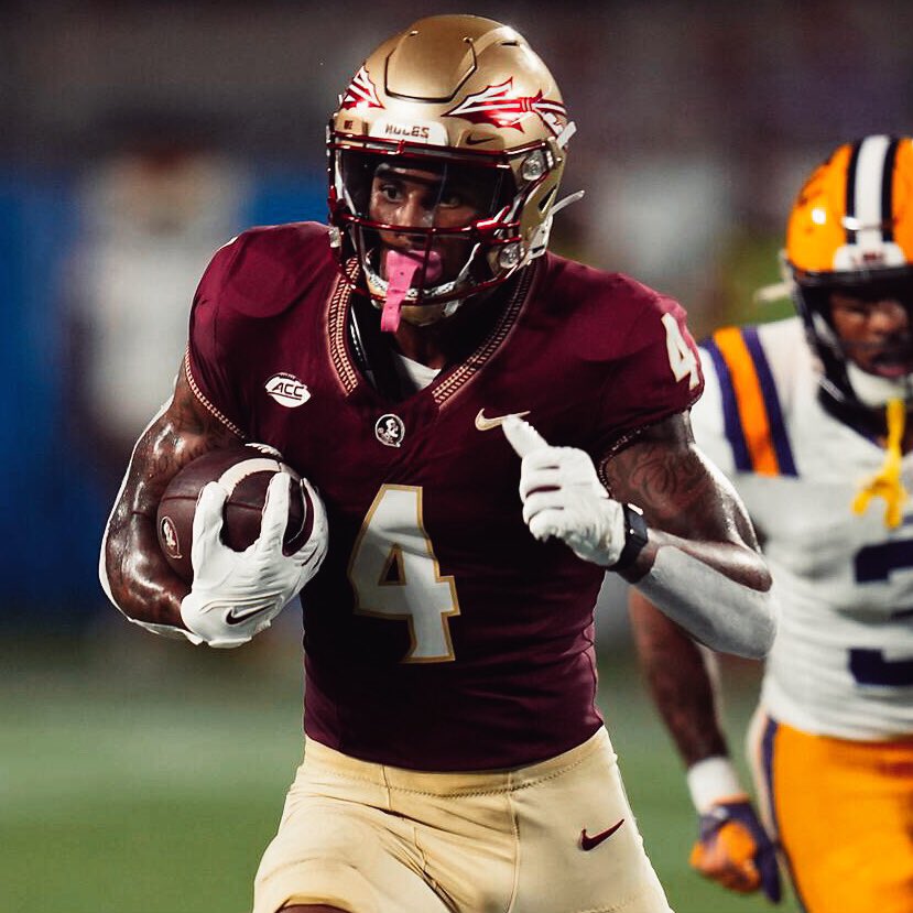 FSU's Wide Receiver duo vs LSU:

Johnny Wilson:
— 7 Receptions
— 104 Yards

Keon Coleman:
— 9 Receptions
— 122 Yards
— 3 TDs