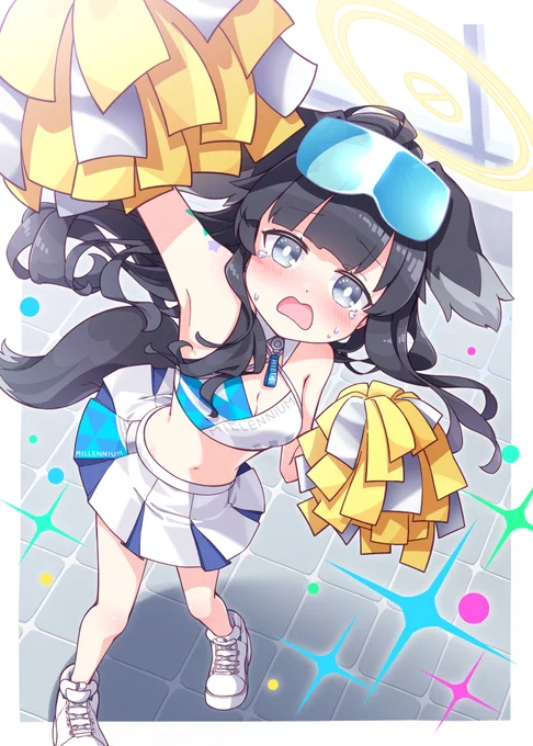 以前に描いたもの。チアコスあまり描いてこなかったのはもったいなかったかなと思っています。 