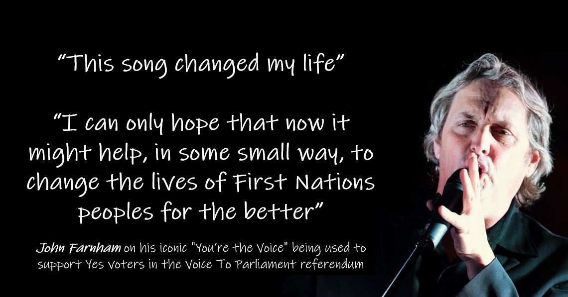kity_katz's tweet image. It's understandable that racists, white supremacists &amp;amp; other disaffected Aussies are disappointed that this iconic Aussie song is being used to support Yes voters in the Indigenous #VoiceToParliament referendum.

But that doesn't excuse their abusive behaviour.

I'm #VotingYes