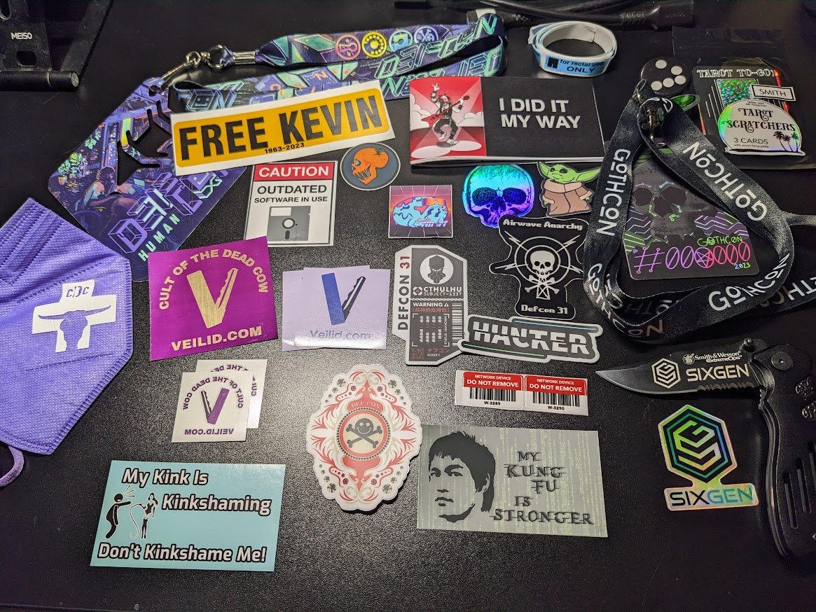 Thank you so much <a href="/Mr_0rng/">mr.0range</a> for the awesome <a href="/defcon/">DEF CON</a> 31 care package! ❤️🔥🫶

cc: <a href="/VeilidNetwork/">Veilid 🅅</a>