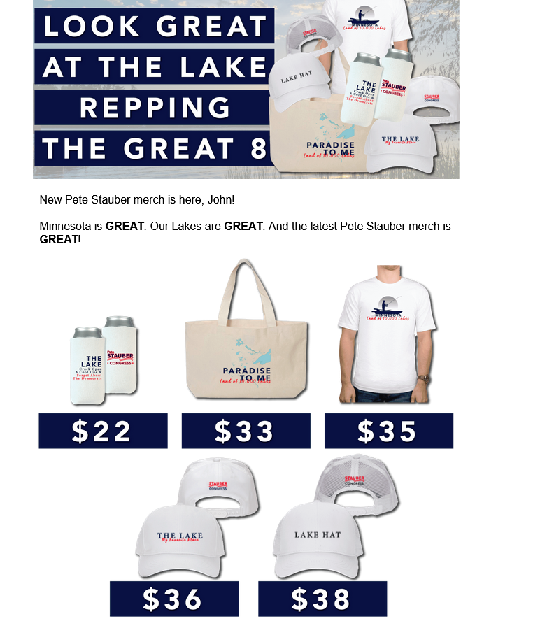 McPhersonHall's tweet photo. Next time you hear #MN08 @RepPeteStauber complain about why things cost so much, ask him WHY #StauberForCongress is selling @PeteStauber koozies for $22 when a #Trump koozie costs only $1.95 ?
Copy @RepJenSchultz
@DukeDuluth
@Bemidji_Rita
@bran_chuck
@crystalsw21
@janet_yackle https://t.co/RNS9XsRu3e
