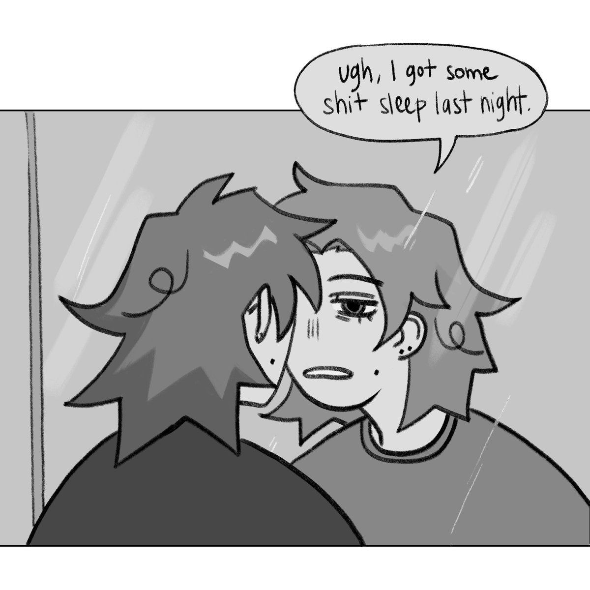 Woke up to rainwater pissin out of my blinds at 5am, and then at 6am had this happen to me. (My pupil has returned to normal size, I think it was stress or maybe I punched myself in my sleep idk) 