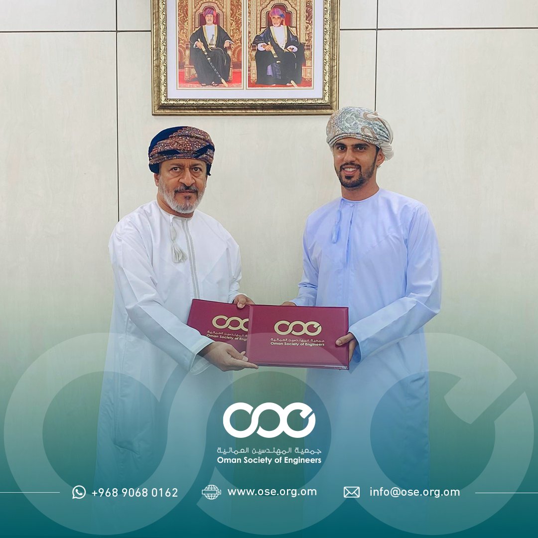 "توقيع مذكرة تعاون مهمة بين جمعية المهندسين العمانية (OSE) وجمعية أداء وحماية المواد (AMPP)، نتطلع لتعزيز التعاون في التدريب وتبادل الخبرات وخدمة المجتمع الهندسي. رئيس OSE، المهندس فؤاد الكندي، ورئيس AMPP، المهندس أمجد الخروصي، يشكلان هذه الشراكة المستقبلية. <a href="/NACE_Muscat/">AMPP Oman Chapter</a>