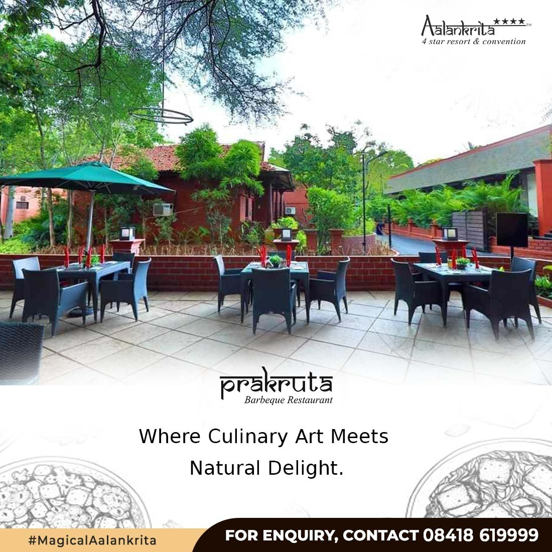 Where Culinary Art Meets Natural Delight!🎉Looking for the perfect dining experience? Look no further! Prakurta Restaurant at @AalankritaResort is your gateway to a world of exquisite flavors and unmatched ambiance.#SoakintheMagik #PrakurtaRestaurant #FineDining #DineWithAView