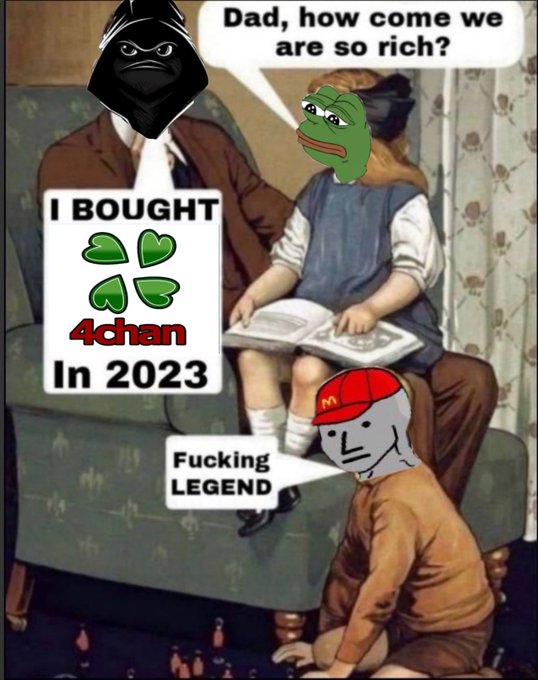TheMEMELordx69's tweet photo. #4chan🍀https://t.co/FELyLufhlC 👀

#pepecommunity #newpepe #hepe #pndc #hpoinu #HARRYPOTTEROBAMAINU https://t.co/zGL48hia0R