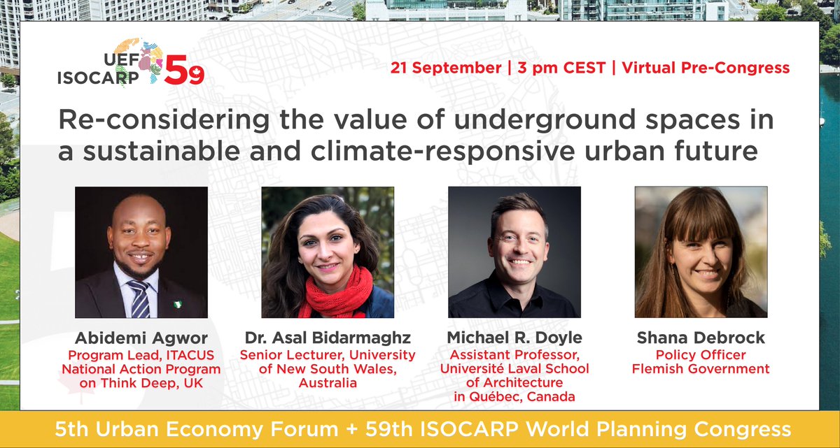 International Society of City & Regional Planners (@isocarp) on Twitter photo ๐๐๐จ๐ข๐ง ๐ญ๐ก๐ ๐๐จ๐ง๐ฏ๐๐ซ๐ฌ๐๐ญ๐ข๐จ๐ง: Value of Underground Spaces in a Sustainable and Climate-responsive Urban Future๐
๐
Date: September 21, 2023, 3 pm CET
๐๐๐ ๐ข๐ฌ๐ญ๐๐ซ ๐ง๐จ๐ฐ! toronto2023.isocarp.org/registration/2โฆ
Let's dig deep into the possibilities that lie beneath our cities! ๐๐๐จ๐ข๐ง ๐ญ๐ก๐ ๐๐จ๐ง๐ฏ๐๐ซ๐ฌ๐๐ญ๐ข๐จ๐ง: Value of Underground Spaces in a Sustainable and Climate-responsive Urban Future๐
๐
Date: September 21, 2023, 3 pm CET
๐๐๐ ๐ข๐ฌ๐ญ๐๐ซ ๐ง๐จ๐ฐ! toronto2023.isocarp.org/registration/2โฆ
Let's dig deep into the possibilities that lie beneath our cities!