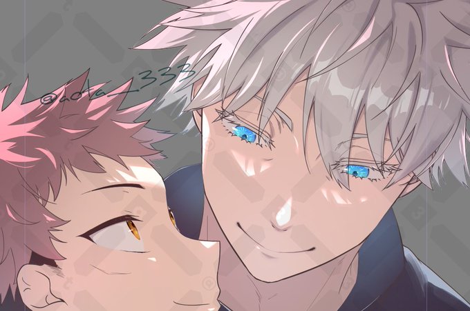 投票ありがとうございましたー!五悠さんには見つめ合ってもらうことにしました。そしてこれは力尽きかけている表紙wip 