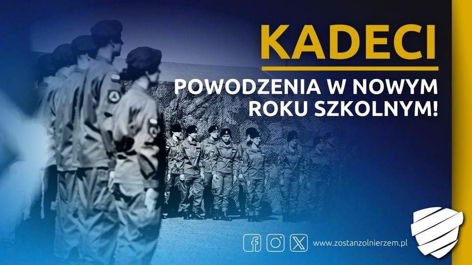 WCR_Klodzko's tweet photo. Drodzy Kadeci przed Wami nowy rok szkolny 🇵🇱
Nowe możliwości ➡ Nowe zadania ➡ Nowe cele
POWODZENIA ❗❗❗ jesteśmy z Wami 👍🏼
#ZSZiO w #KamiennejGórze
#ZST w #Kłodzku
#IVLO w #Wałbrzychu
#TEBEdukacja w #Świdnicy
#Katolickie #LO w #Henrykowie https://t.co/GM7vCstGf6