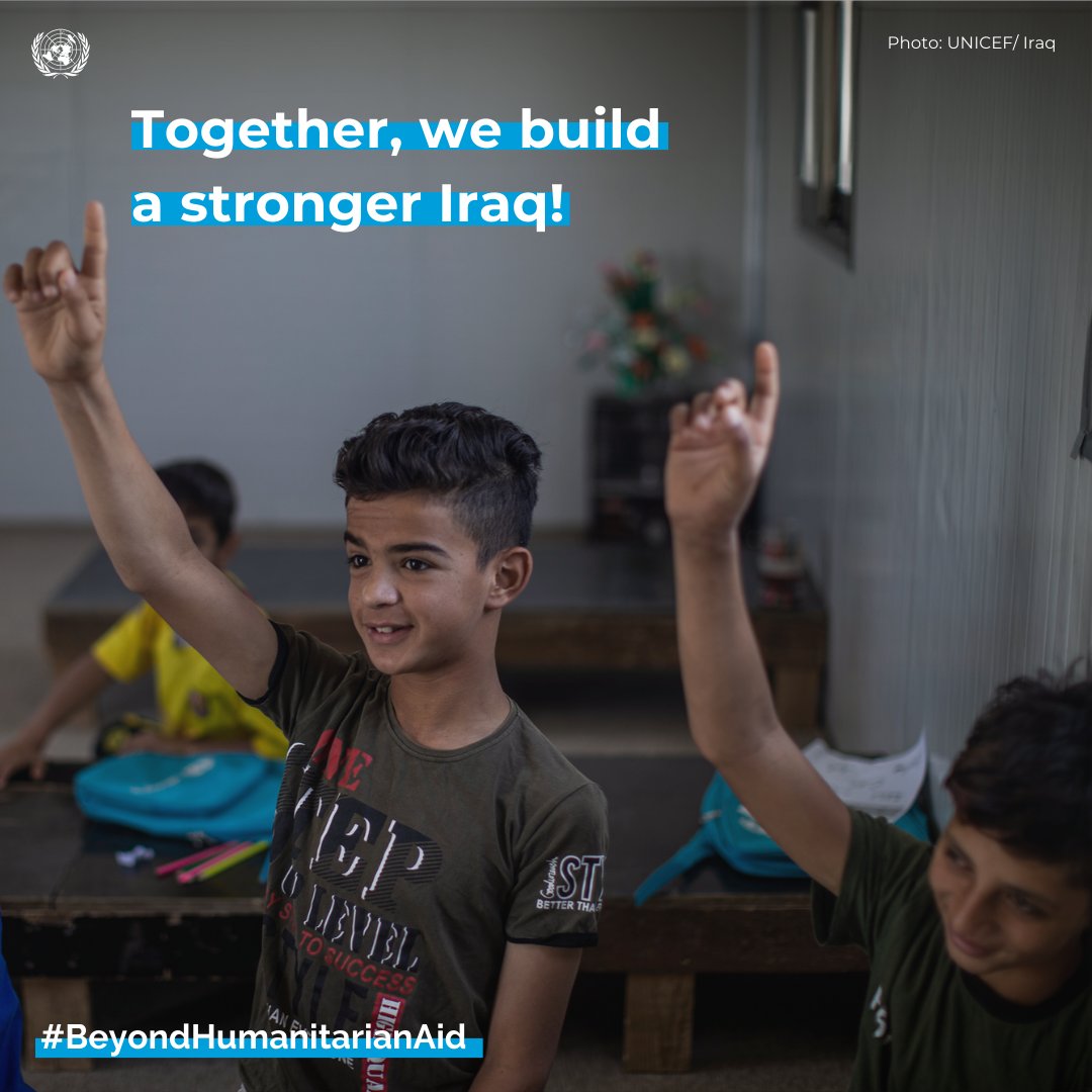 Access to education is a fundamental right #ForEveryChild! @UNICEFIraq calls for the inclusion of every internally displaced and refugee child in the #educationsystem so that they have a chance at a better future. #BeyondHumanitarianAid