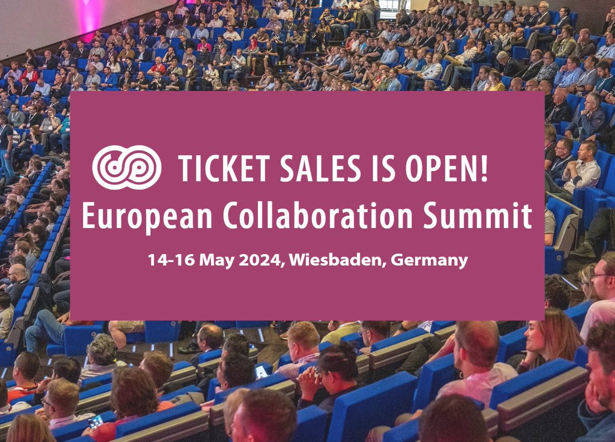 Tickets for the #CollabSummit 2024 are officially up for grabs! 🎉😱🤩

Get ready to rock from May 14 to 16, in Wiesbaden, Germany. 

Don't forget to hit that like button, share the news with your network, and mark your calendars!

Buy tickets here 👉 collabsummit.eu