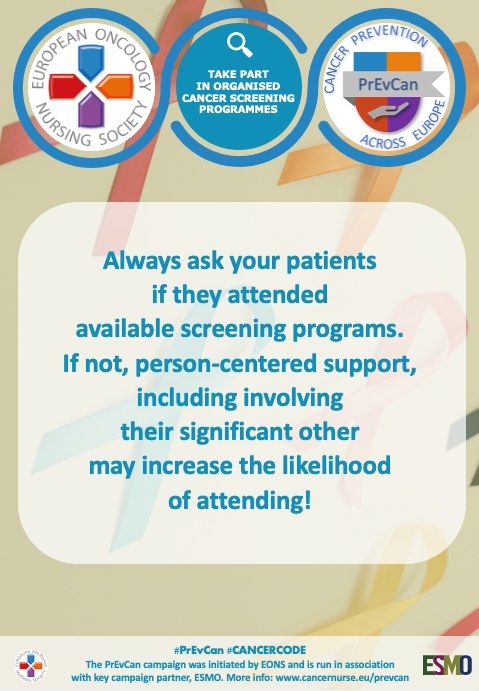 cancernurseEU's tweet photo. 🌟 Join the fight against cancer this September with our #PrEvCan campaign! Healthcare pros, ask your patients about screenings, and everyone, prioritize early detection. Learn more at https://t.co/lfgHJ4aZVF 🩺🔍 #CANCERCODE @cancernurseEU https://t.co/RuKwPBZ9dA
