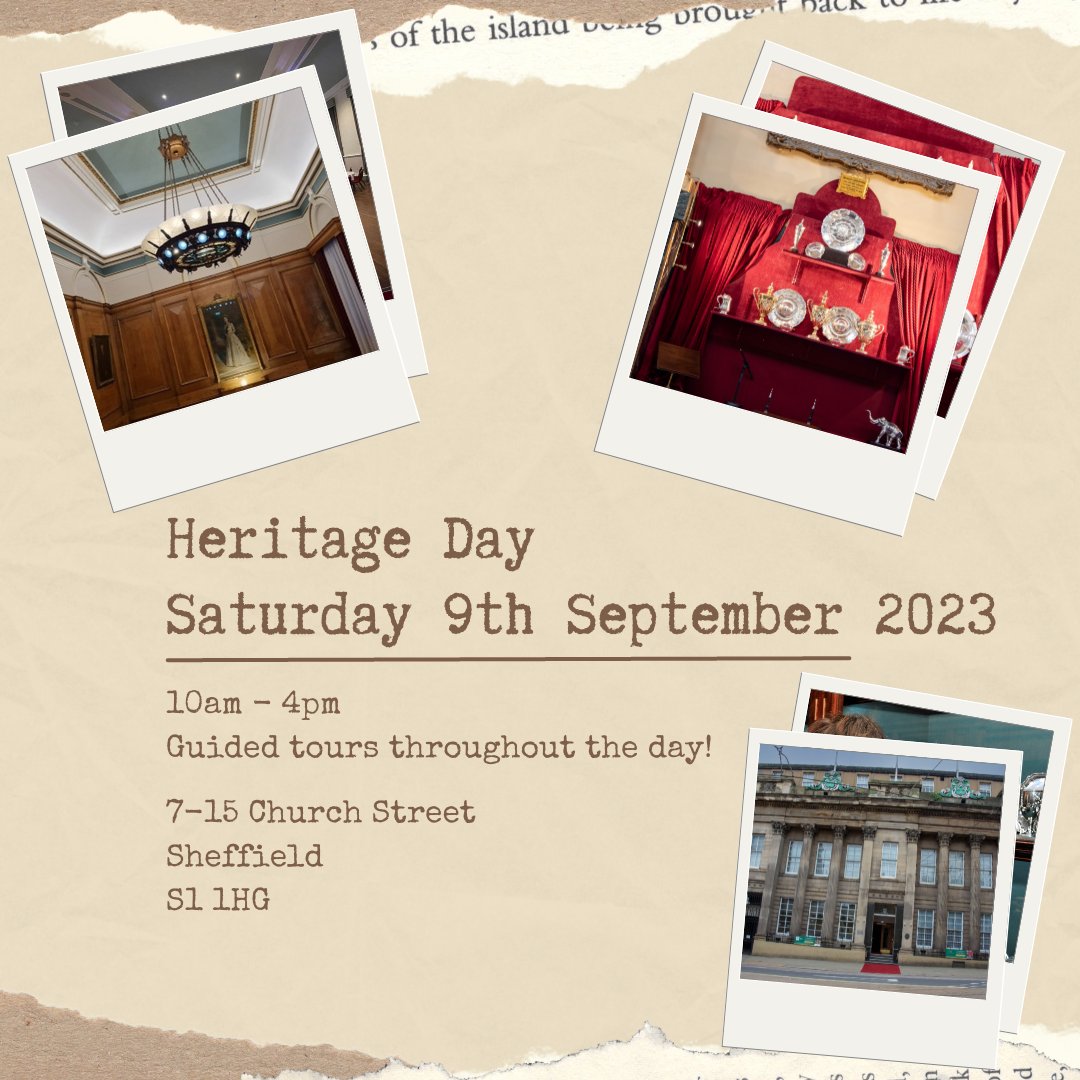 Come and join us on our Heritage Day on Saturday 9th September 2023!
Explore our fascinating venue to learn about our rich industrial heritage. We will be open from 10am to 4pm.
Don't miss out! See you there!👋

#cutlershallsheffield #sheffieldheritage #sheffieldissuper