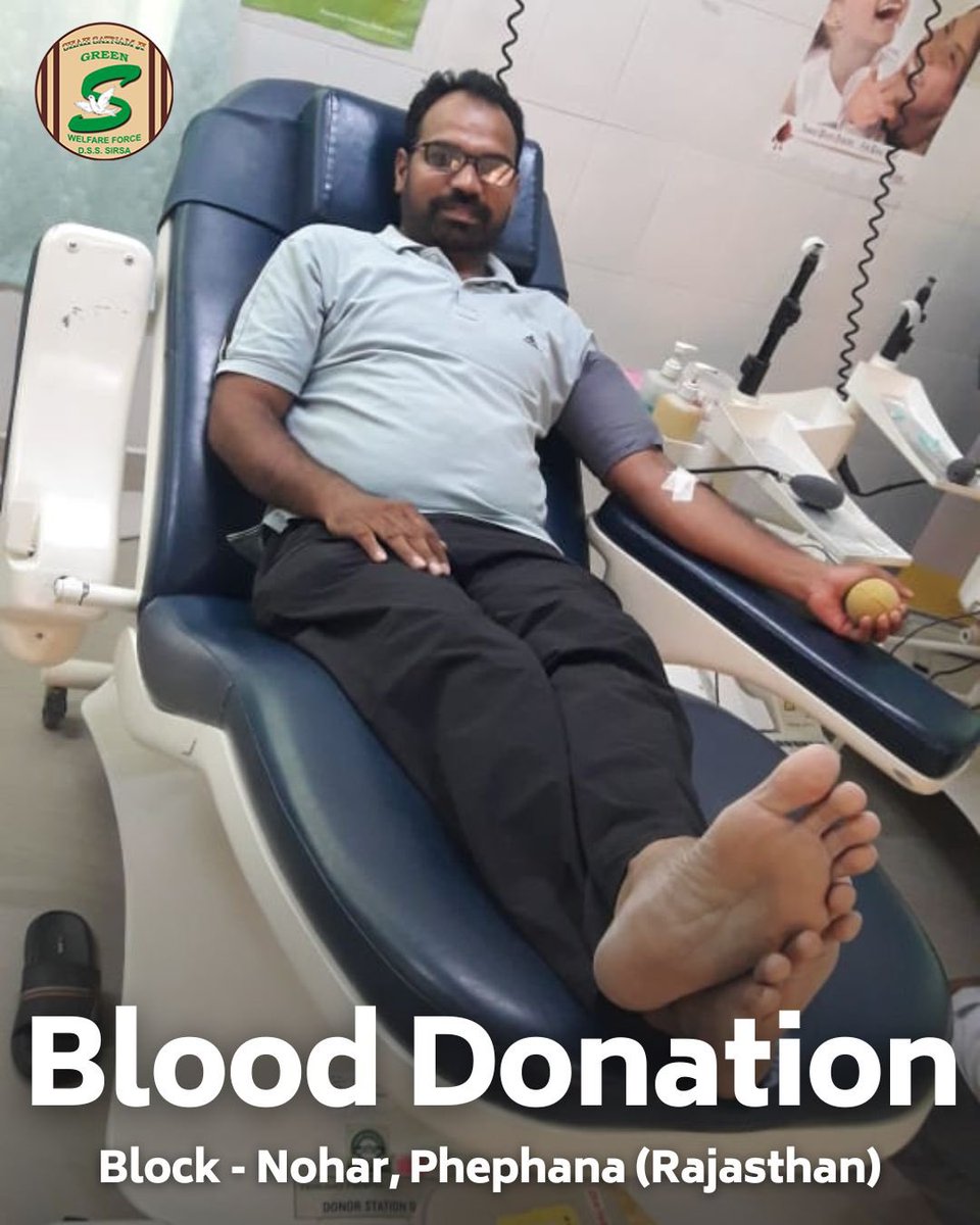 In an inspiring act of service, Shah Satnam Ji Green 'S' Welfare Force Wing volunteers donated blood🩸to help patients who are in desperate need. Their altruism stands as a beacon of humanity in these challenging times.  #LifeSavingAct #BloodDonation #DeraSachaSauda