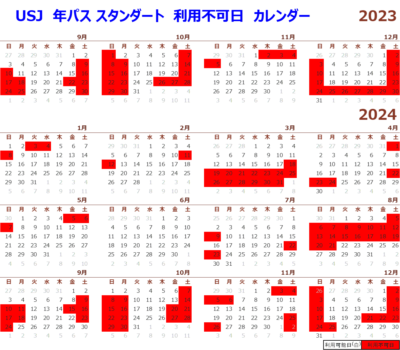 USJ ユニバ年パス2025年9月4日 - その他｜その他