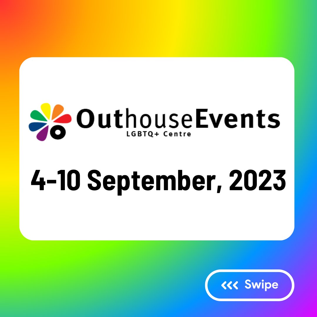 Outhouse_Dublin's tweet photo. Weekly roundup of events in Outhouse LGBTQ+ Centre this week, September 4 -10 🌈
Link in bio for more info.
#dublinevents #eventsdublin #gaydublin #lgbtqdublin #lgbteventsdublin #gayeventsdublin #transdublin #gayirish #outhousedublin https://t.co/7jzop9MKJ5