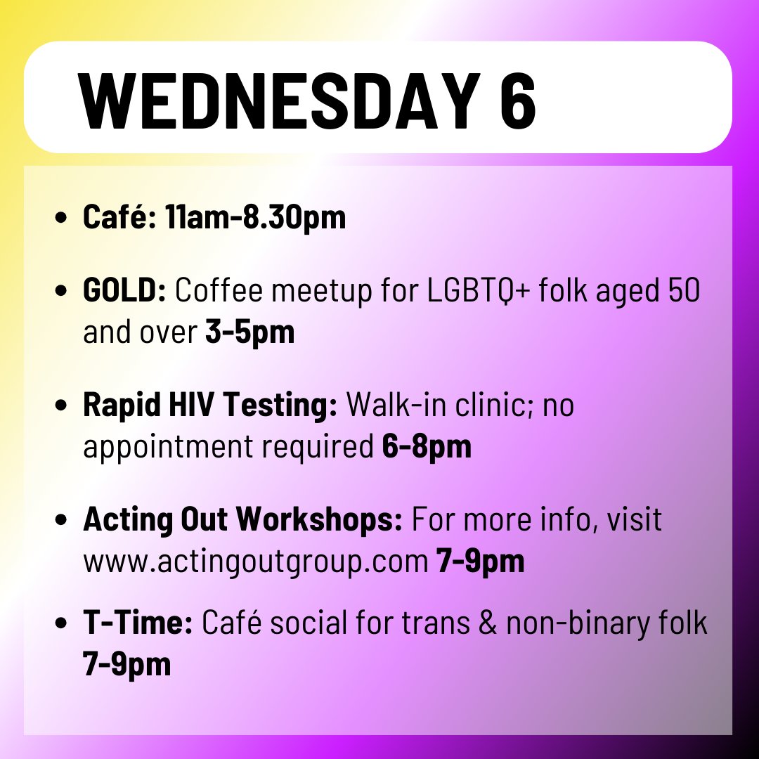 Outhouse_Dublin's tweet photo. Weekly roundup of events in Outhouse LGBTQ+ Centre this week, September 4 -10 🌈
Link in bio for more info.
#dublinevents #eventsdublin #gaydublin #lgbtqdublin #lgbteventsdublin #gayeventsdublin #transdublin #gayirish #outhousedublin https://t.co/7jzop9MKJ5