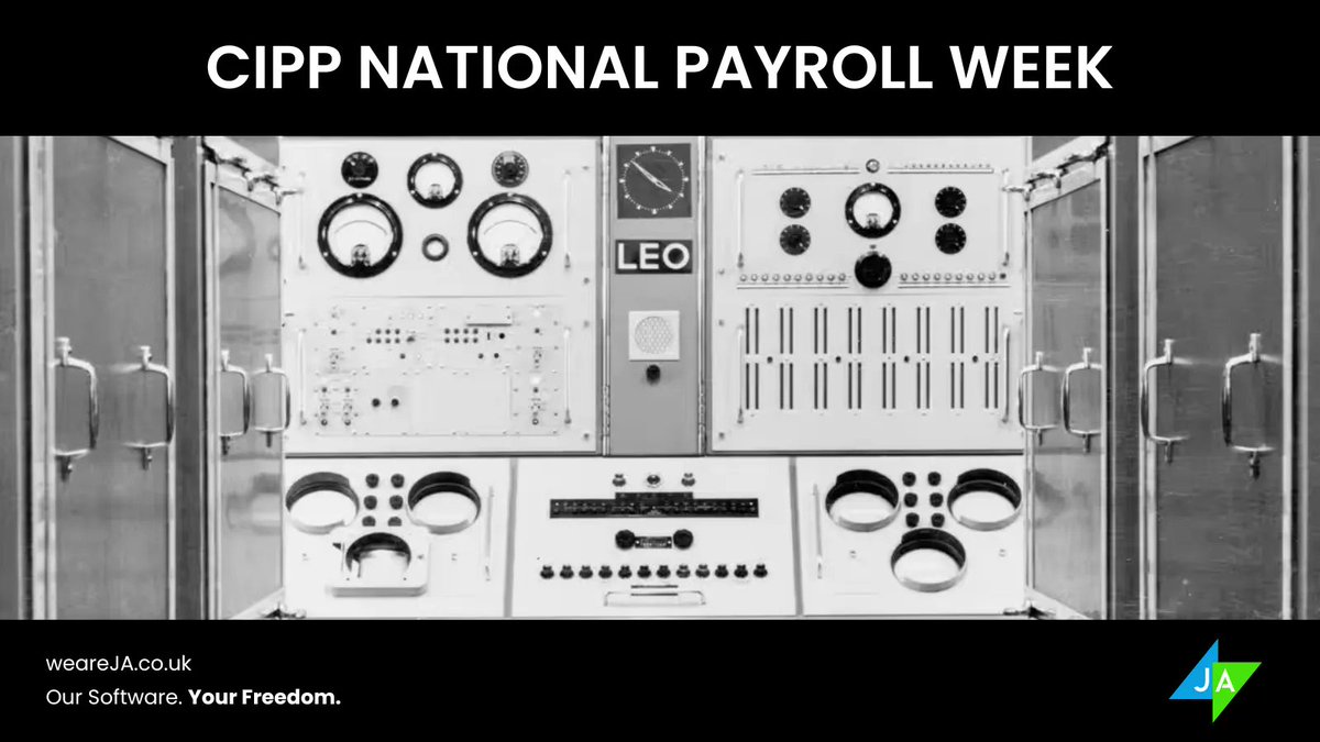 JA are celebrating @CIPP ‘s National Payroll Week. Come over to Linked in to learn more about payroll and how it started.
