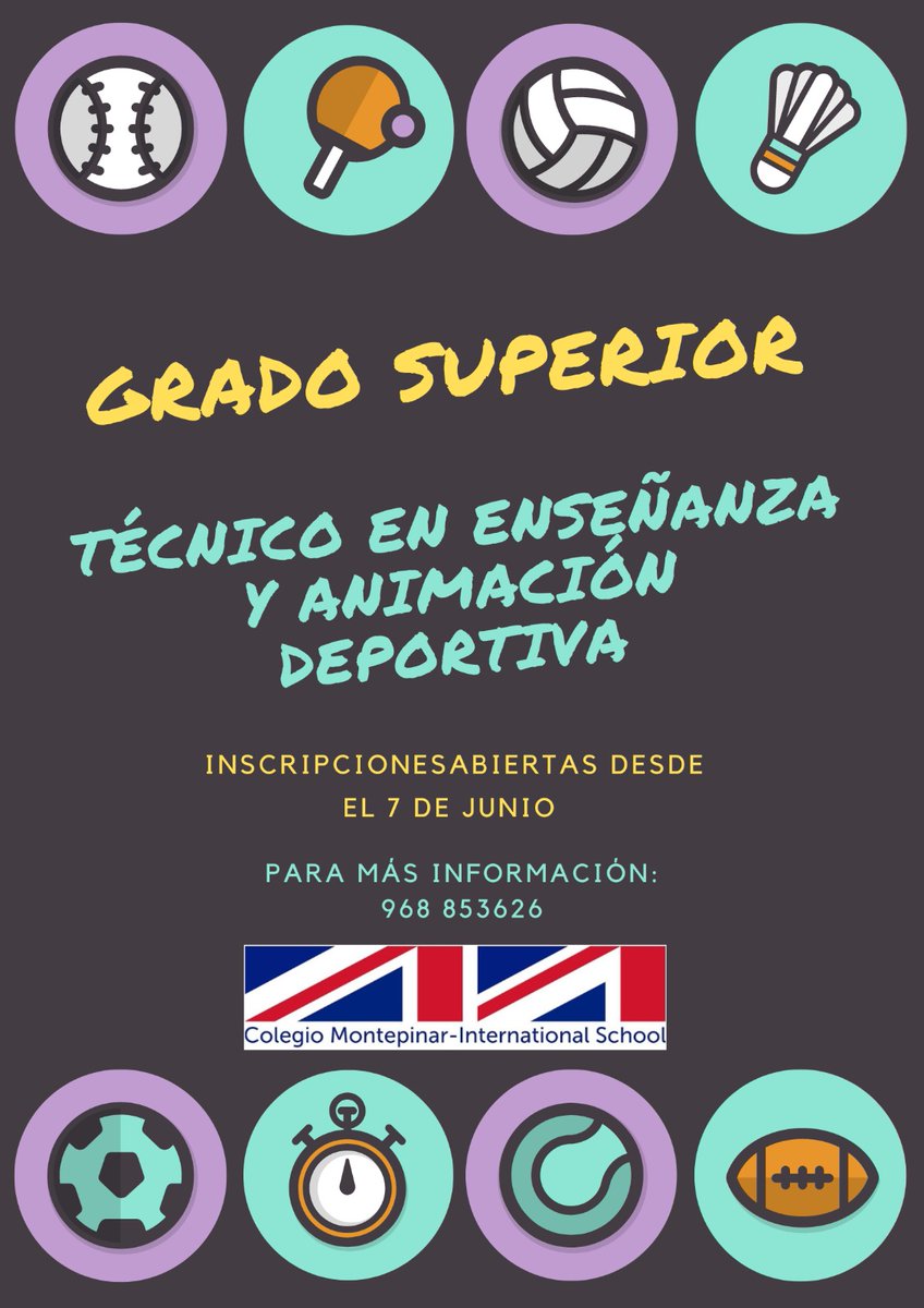 Comenzamos la aventura. ¿Estás preparado para iniciarte en el Grado Superior en Enseñanza y Animación Deportiva?🎾🛶🏊. 
#gradosuperior #fpmontepinar #tecnicoenenseñanzayanimaciondeportiva