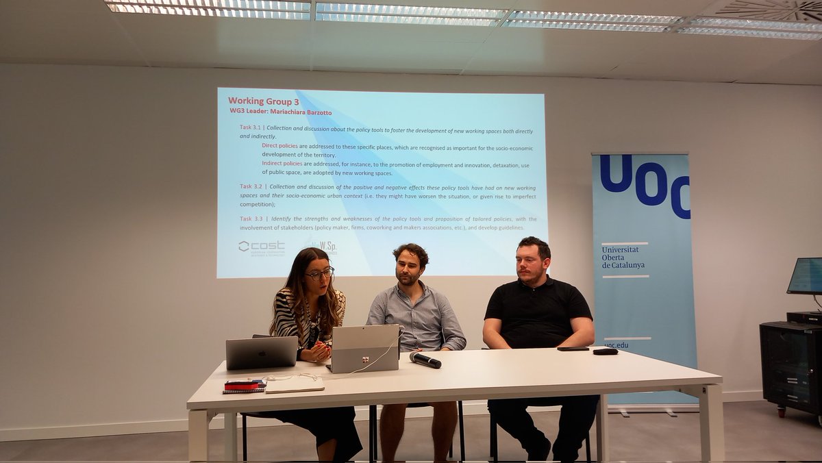 The X MC meeting of the #costaction #Ca18214 just started in Barcelona! Thanks to @Carles_MO for the organisation and to all members participating in presence and online.@DastuPolimi new-working-spaces.eu @ChiaraTagliaro @PavelBedn4 @M_Barzotto @gislenefh @HolzelMarco