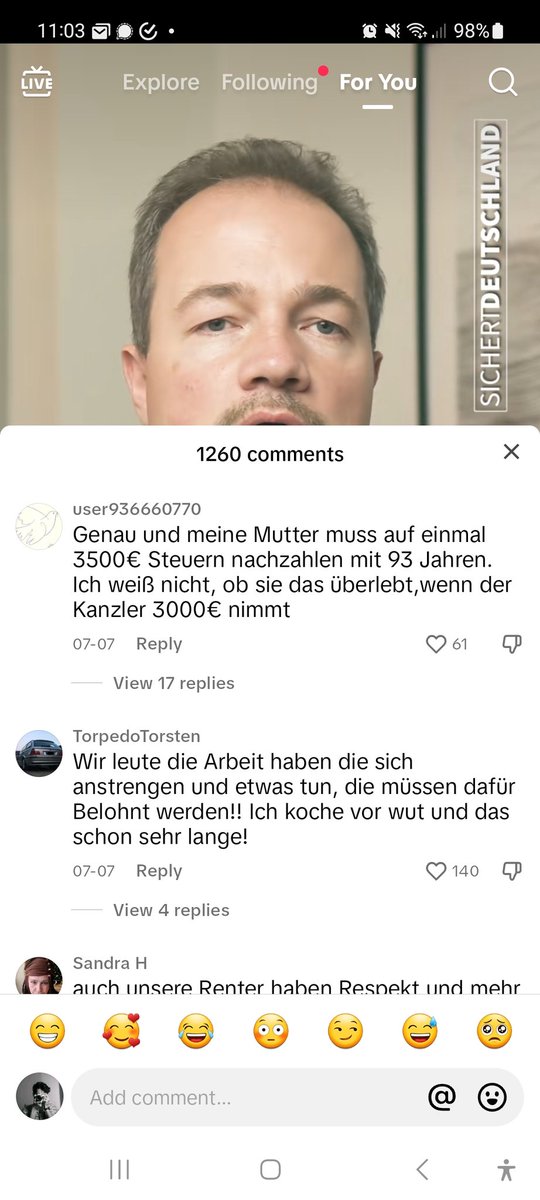 _mfab's tweet image. glaube es wird hart unterschätzt wie krass die AfD auf tiktok Stimmung macht. 17k likes hat das video