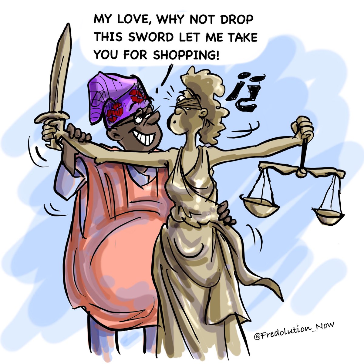 My cartoon today: Love for the judiciary ❤️ 💕 😍