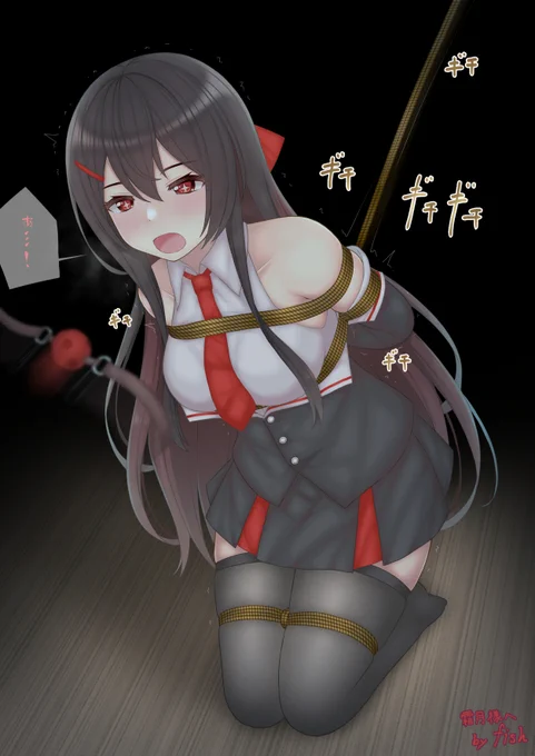 skebご依頼ありがとうございました!魔法で自縛しようとしている依頼者様のオリキャラの潔玉ちゃん 