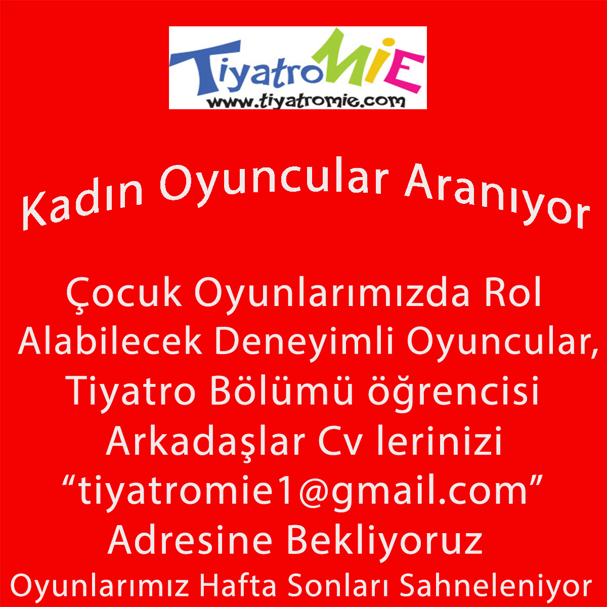 Çocuk Tiyatrosunda 32.Yıl. tiyatromie.com
