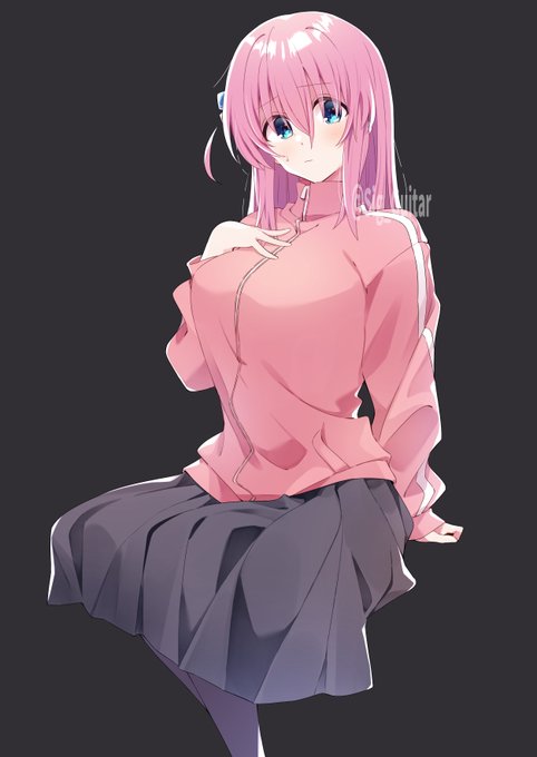 背筋を伸ばしたぼっちちゃん(8秒)#ぼっち・ざ・ろっく 