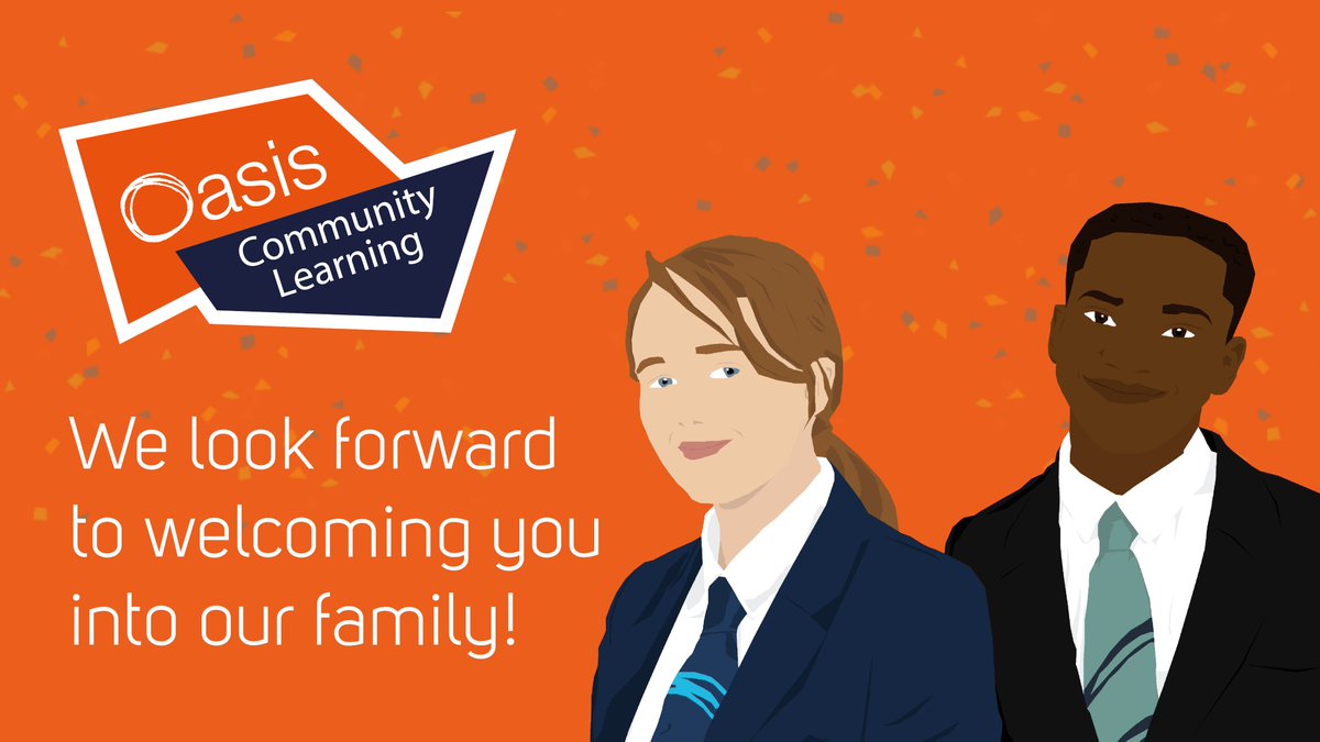OasisAcademies's tweet photo. To all of our new Year 7s starting secondary school this week - Welcome to the wider Oasis family, we're super excited to meet you all! We hope you have a fantastic week ahead! #HappyMonday #MondayMotivation #Welcome #OasisCommunityLearning ๐๐ https://t.co/wTjD8nfGMz