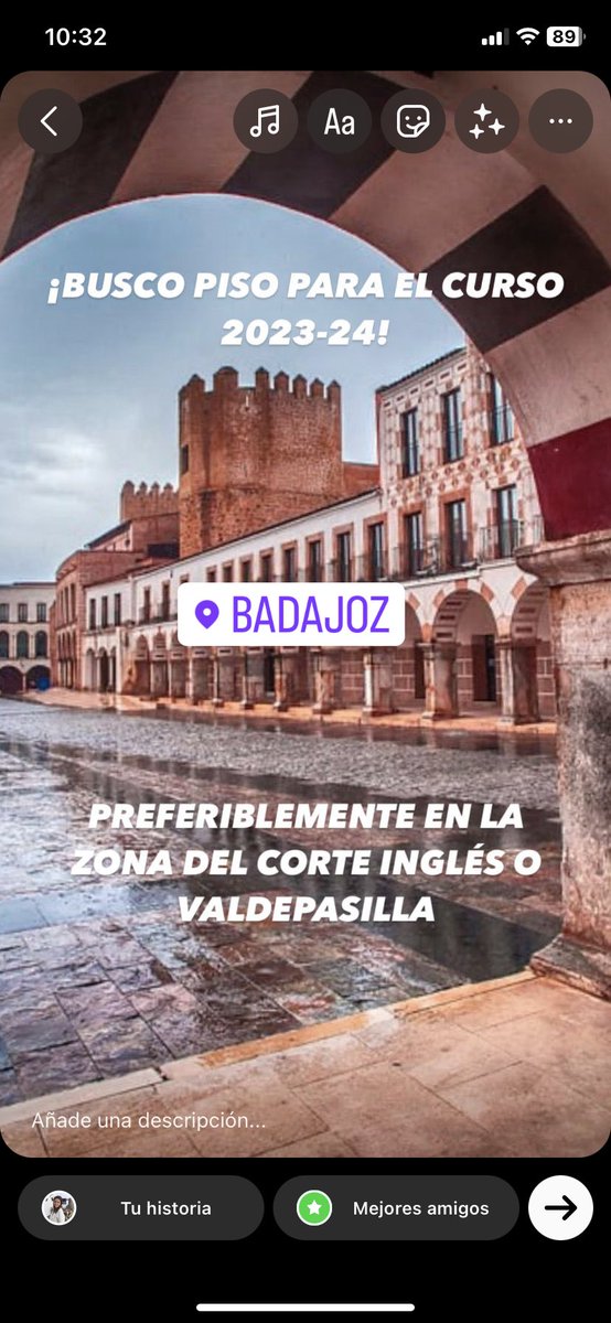 Holaaa!! Busco piso en Badajoz para este año, preferiblemente por esas zonas.
Mil gracias y difusión por favor 🥰