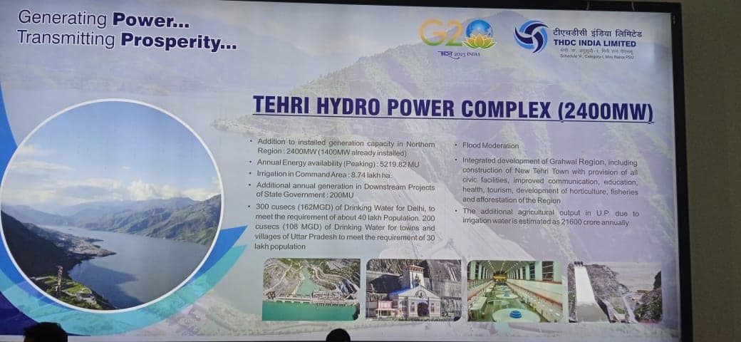 Participants of the 33rd Induction Training Program (ITP) for Central Water Engineering Service (CWES) Group 'A' Probationary Officers visited Tehri Hydropower Complex, THDC India Ltd., Ministry of Power during 2-3 September, 2023.