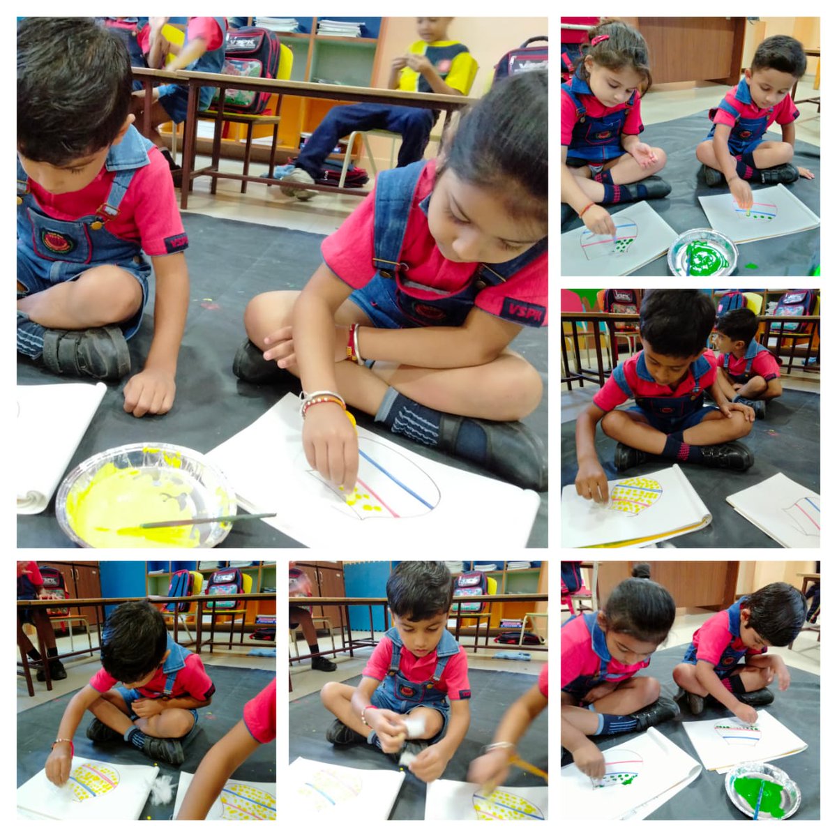 VspkJaipur's tweet photo. Painting is fun and it is a learning avenue for toddlers. During painting toddlers learn visual expression, spatial intelligence and colour recognition. It develops their creative prowess and motor skill when they paint often.
#PaintingFun #VSPKJ #kids #entertainment https://t.co/d3rkHU5qCe