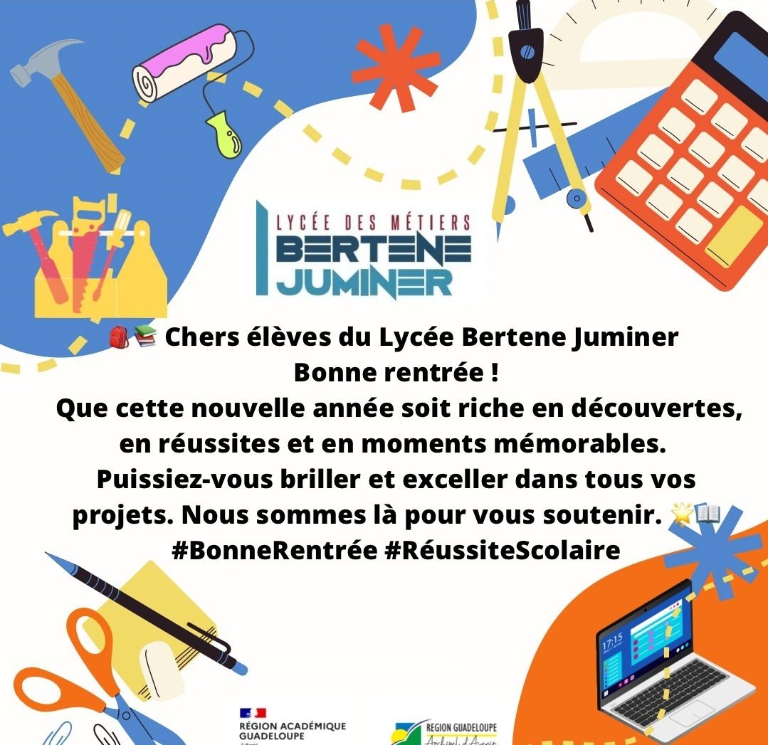 Lycée des Métiers Bertène JUMINER 971 (@lmbjuminer971) on Twitter photo 