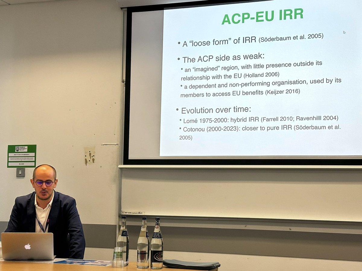 Anissa_Bougrea's tweet photo. Starting #UACES2023 at @QUBelfast w a deep dive into the change & crisis in the EU-OACPS relationship.
Insightful papers by @keijzer_niels on the OACPS’ existential questions, @ARaimundo5 on trends and drivers & #MarkLangan on the geopolitics of fish in the Africa-EU dynamic. https://t.co/mcq9QbZ9HV