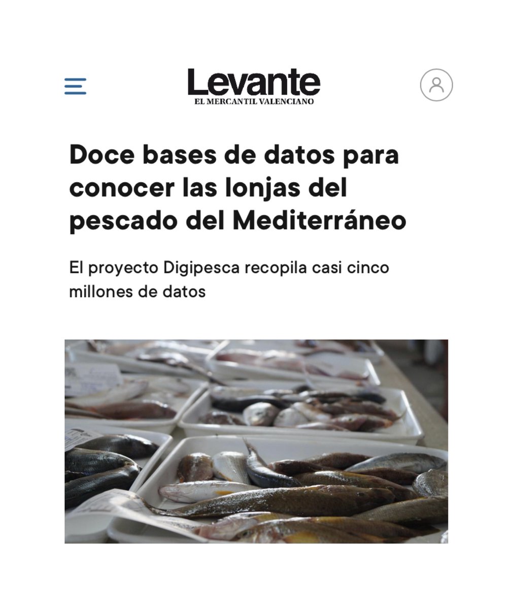 “Se trata de una gran base de datos que será útil desde el punto de vista social y económico, pero también biológico, aportando en este sentido información sobre la disponibilidad y el ritmo de extracción de las especies comerciales” levante-emv.com/safor/2023/08/…
