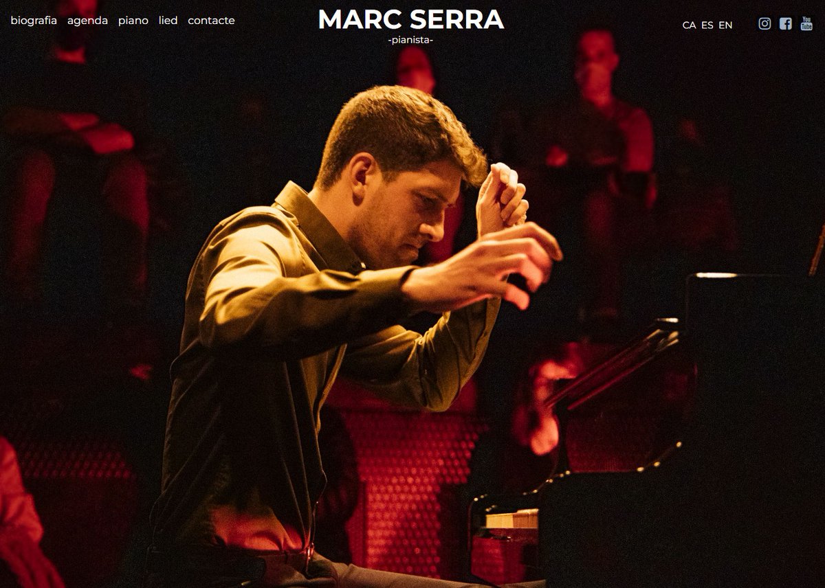 daPonteMEDIA's tweet photo. Bentornats! Aquest setembre donem la benvinguda a la família #DaPonteMedia al fantàstic pianista #MarcSerra, per qui hem dissenyat aquesta web: https://t.co/dIvUUPdT4c #piano #identitatdigital #músics #músicaclàssica #artisteskm0 https://t.co/dNlw4qWitm